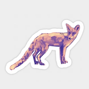 A foxy fox or vixen Sticker